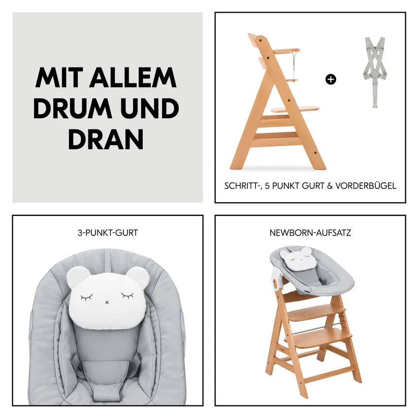 Hauck Alpha Newborn Set Pre Nature Grey