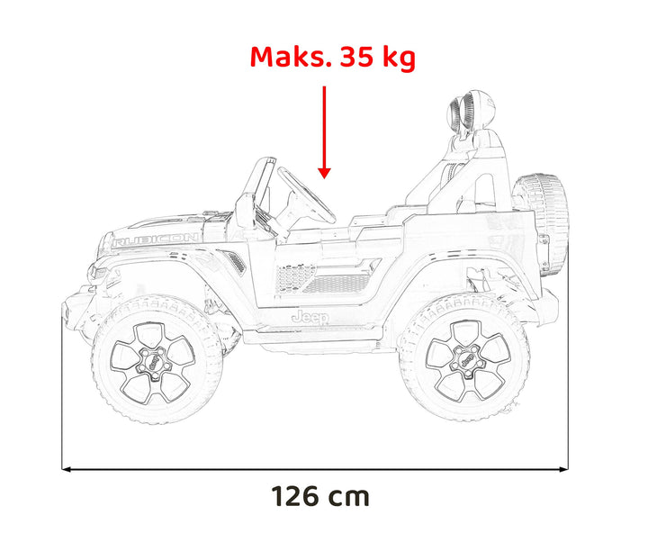 Jeep Wrangler Rubicon - Crvena