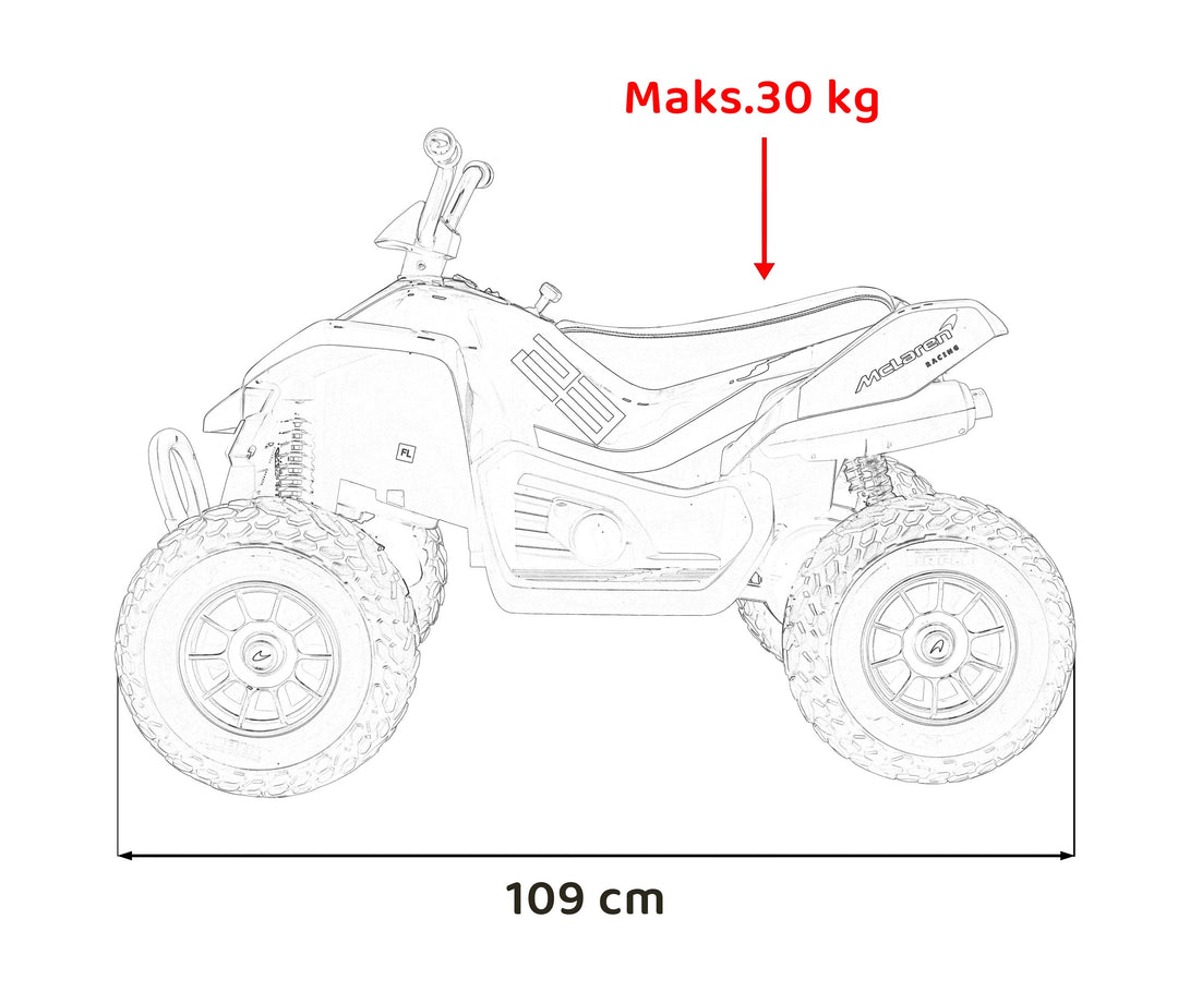 Quad Mclaren Racing MCL 35 - Narančasta
