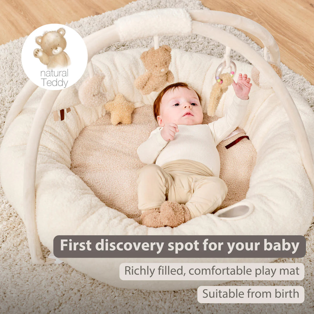 Podloga za igru s puf rubovima Teddy ecru