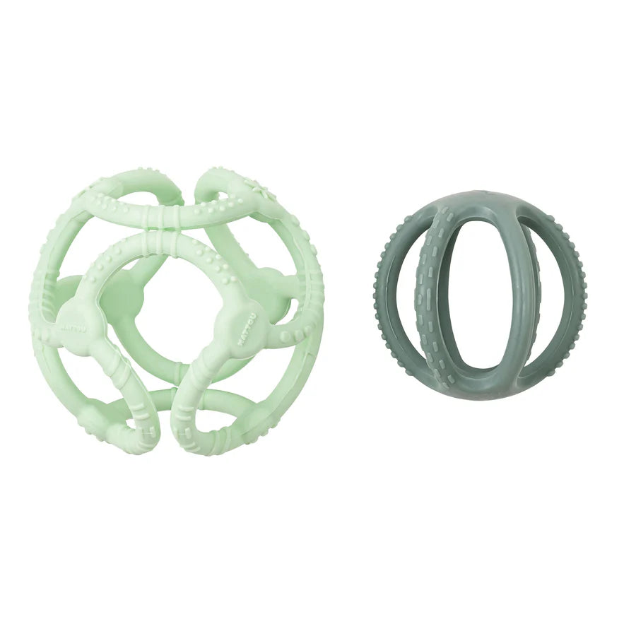 Nattou silikonske loptice green