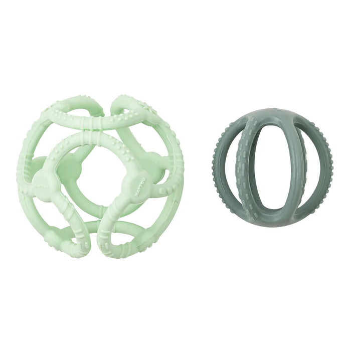 Nattou silikonske loptice green