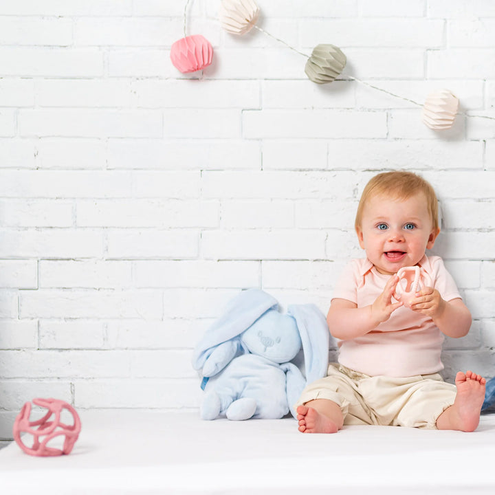 Nattou silikonske loptice pink