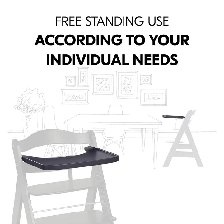 Hauck Alpha drveni pladanj Dark Grey