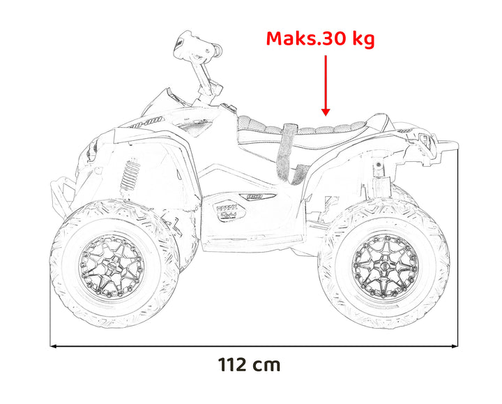 Quad Maverick ATV - Žuta