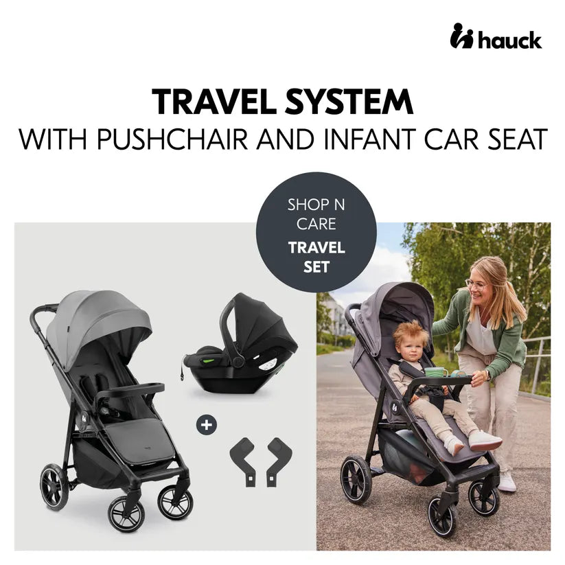 Hauck Shop N Care Travel Set Grey