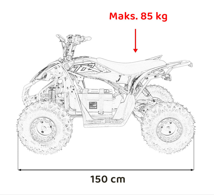 Quad DESERT STORM LIFT - Plava