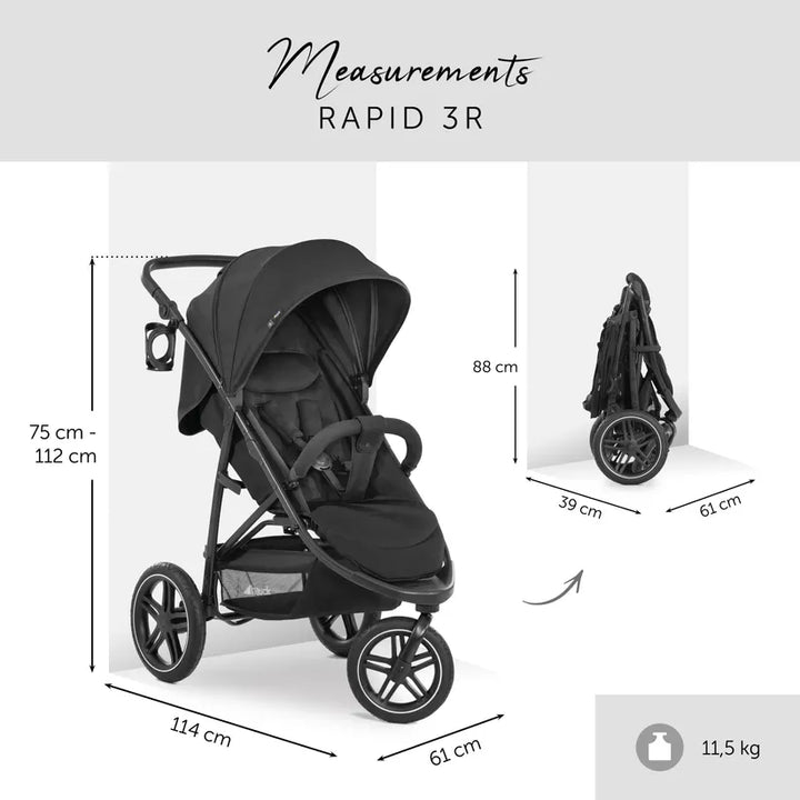 Hauck Rapid 3R Black