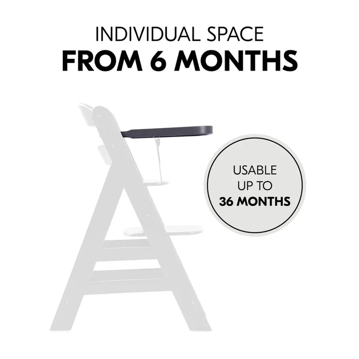 Hauck Alpha drveni pladanj Dark Grey