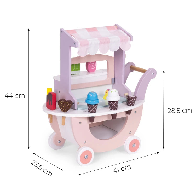 Ecotoys® Pokretna trgovina sladoledima 12 elemenata