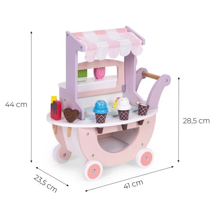 Ecotoys® Pokretna trgovina sladoledima 12 elemenata