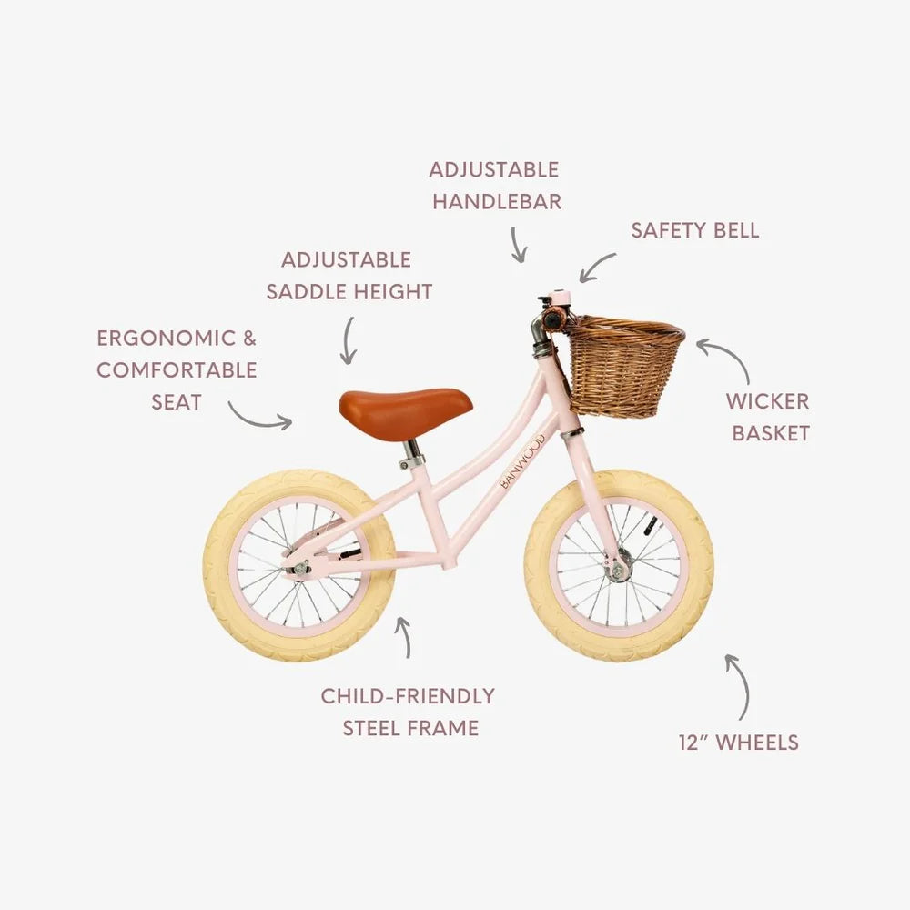 Banwood balansni bicikl Pink