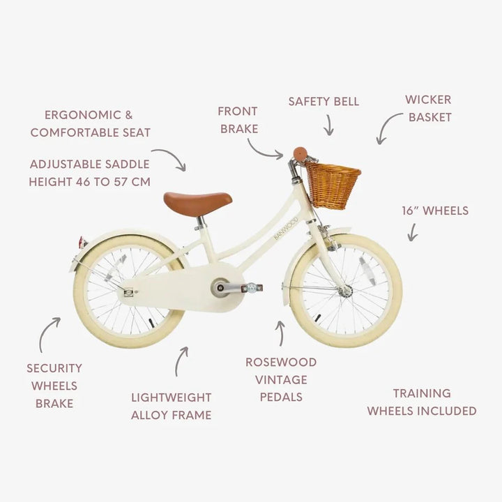 Banwood Classic bicikl Cream