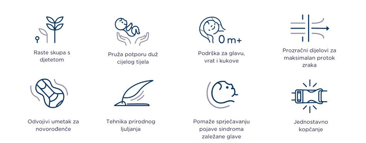 Ergobaby Evolve ležaljka 3u1 - Light Grey