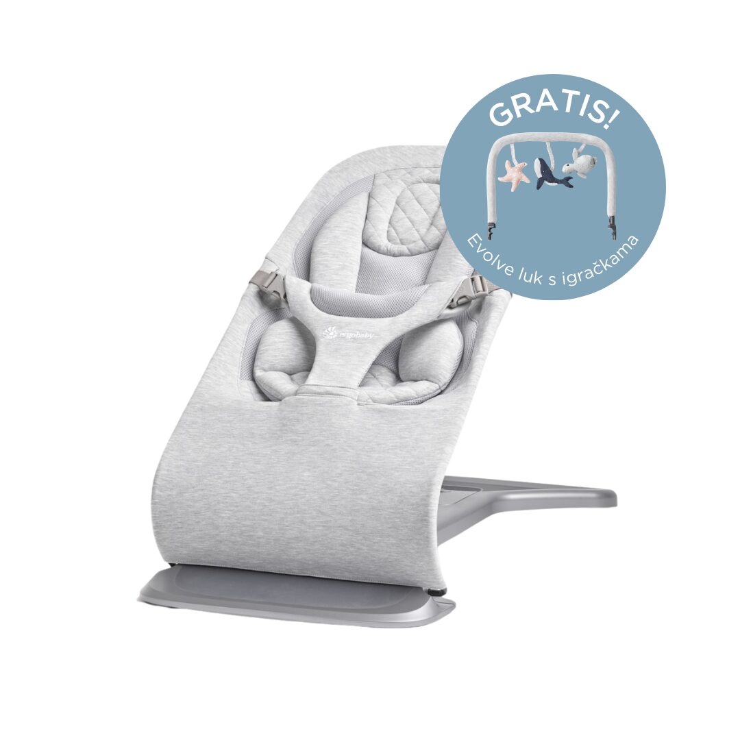 Ergobaby Evolve ležaljka 3u1 - Light Grey Default Title