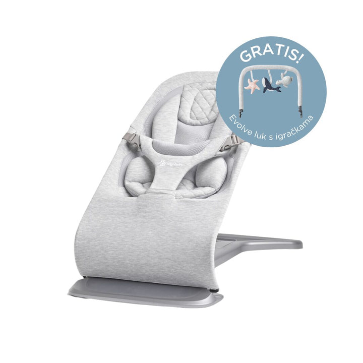 Ergobaby Evolve ležaljka 3u1 - Light Grey Default Title