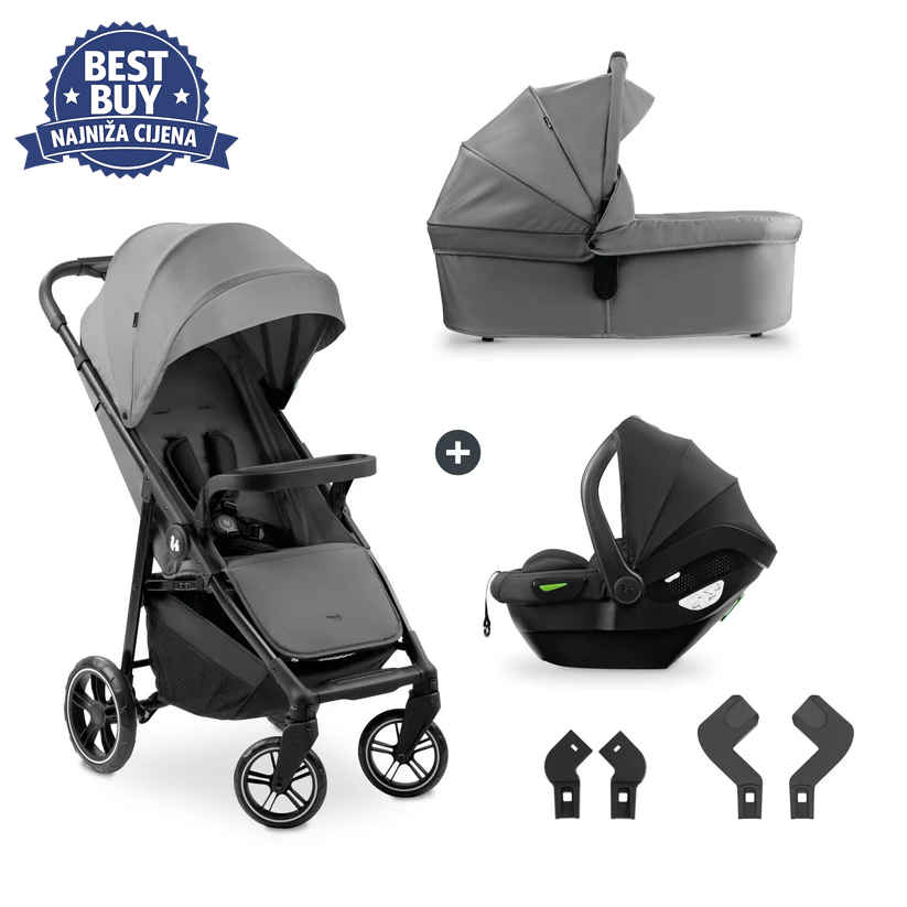 Hauck Shop N Care Trio Set Grey