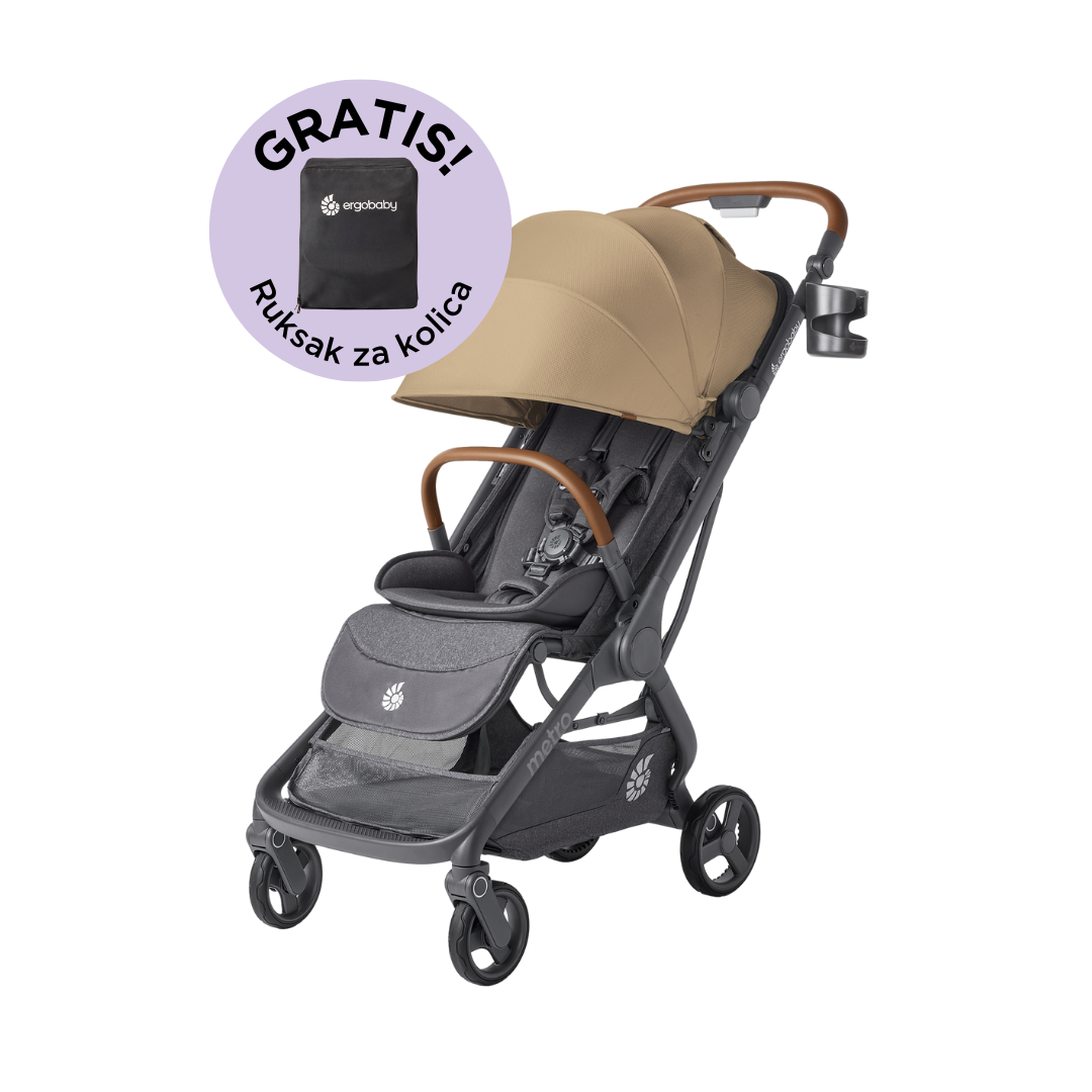 Ergobaby Metro 3 Deluxe kompaktna gradska kolica Camel Default Title