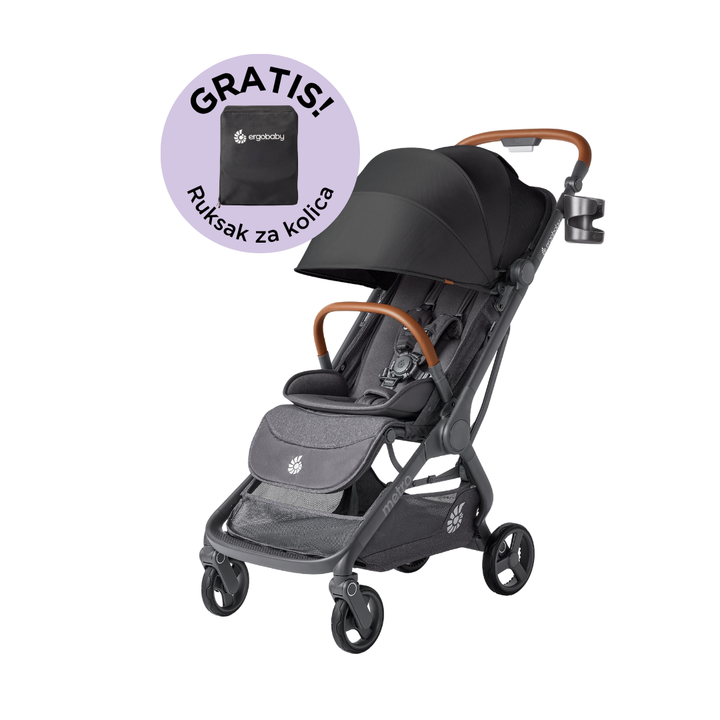 Ergobaby Metro 3 Deluxe kompaktna gradska kolica Jet Black Default Title