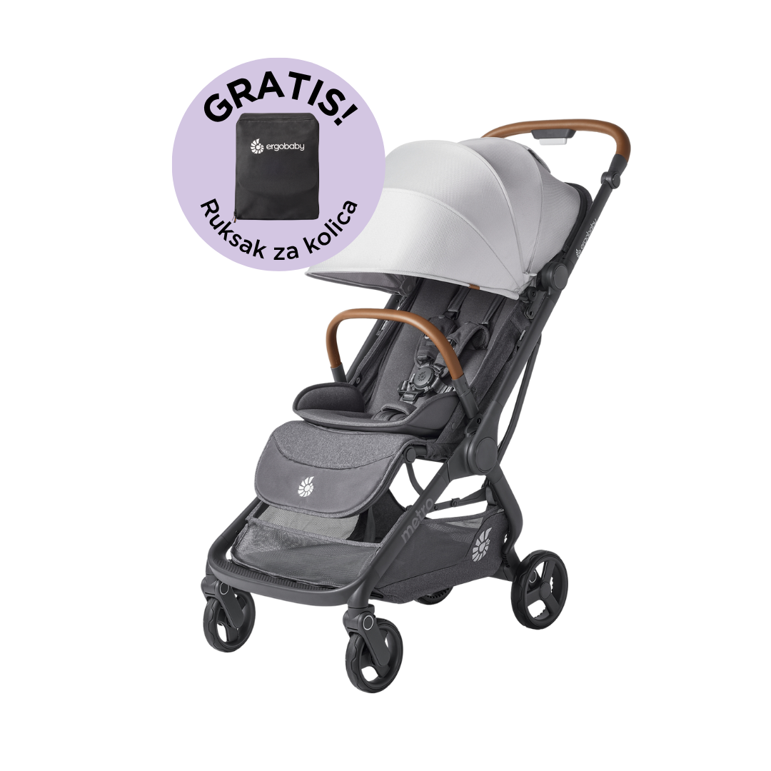 Ergobaby Metro 3 Deluxe kompaktna gradska kolica Pearl Grey Default Title