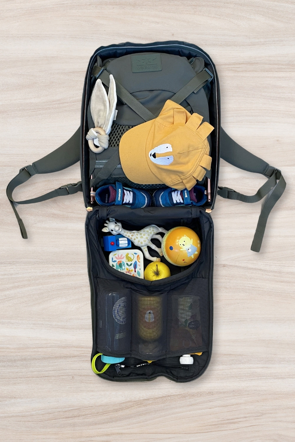 MiniMeis Ruksak - Olive Premium