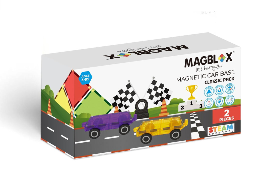 Twin car set Classic Colour Purple & Yellow