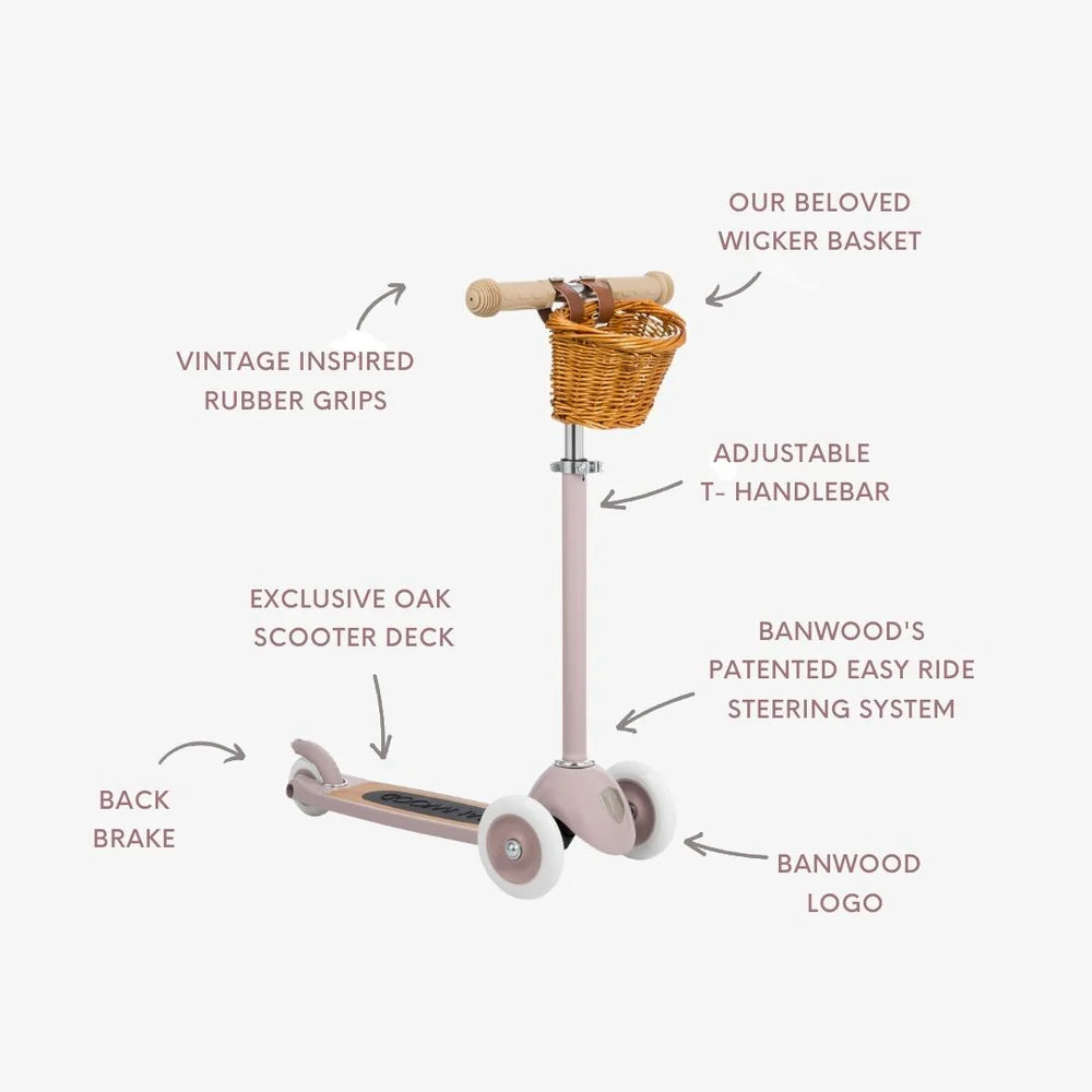 Banwood romobil Dusty Pink