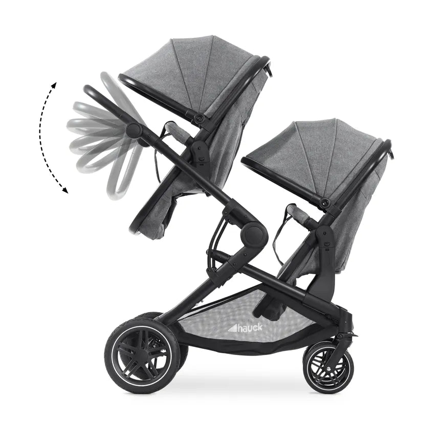 Hauck Atlantic Twin Melange Grey