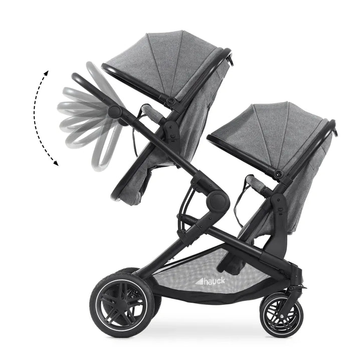 Hauck Atlantic Twin Melange Grey