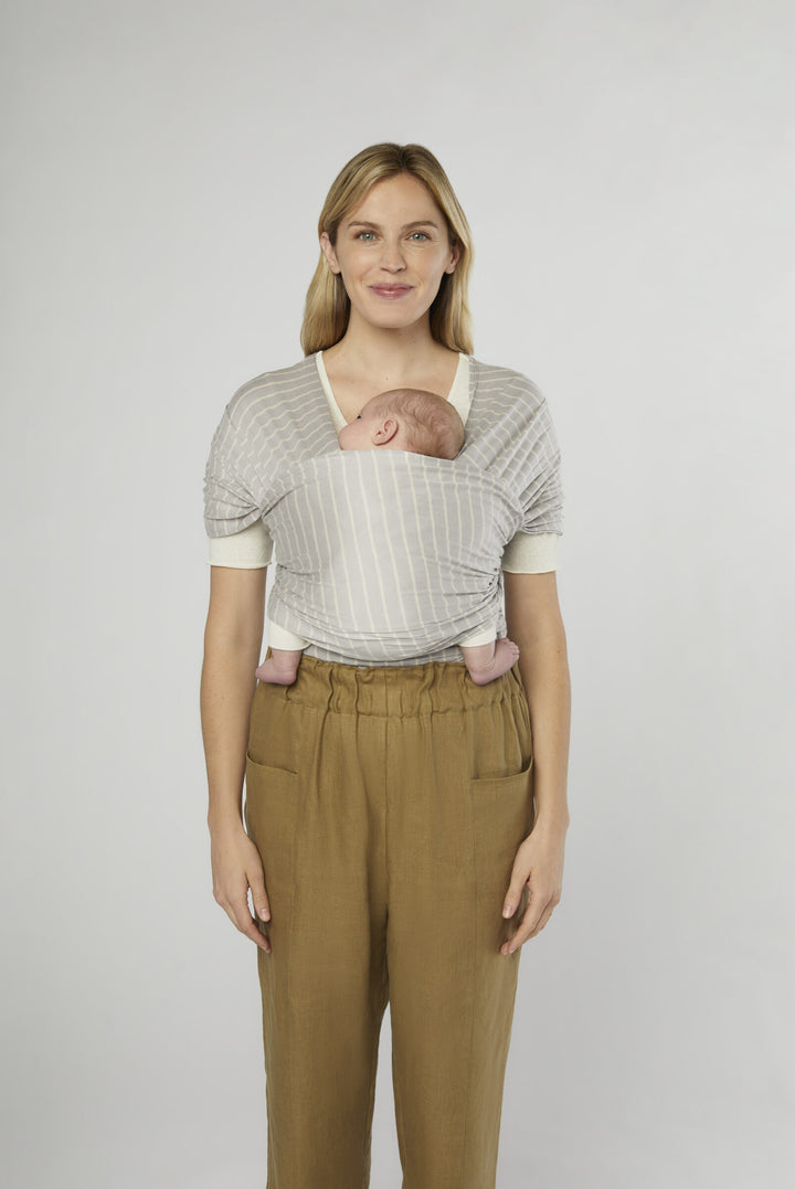 Ergobaby Aura marama, Sustainable Knit Grey Stripes