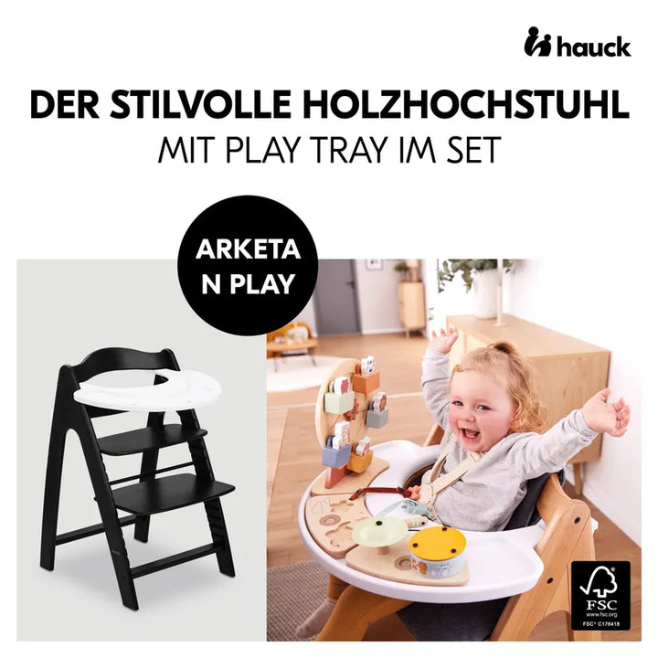 Hauck Arketa N Play Blackwashed