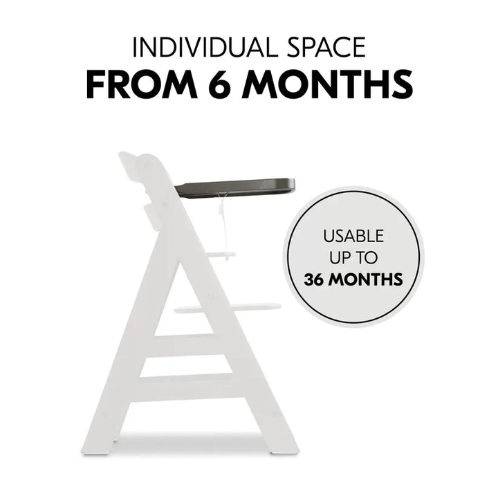 Hauck Alpha drveni pladanj Charcoal