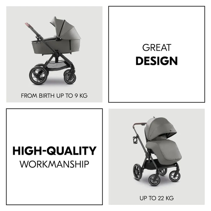 Hauck Comfort N Care Air Set Dark Grey