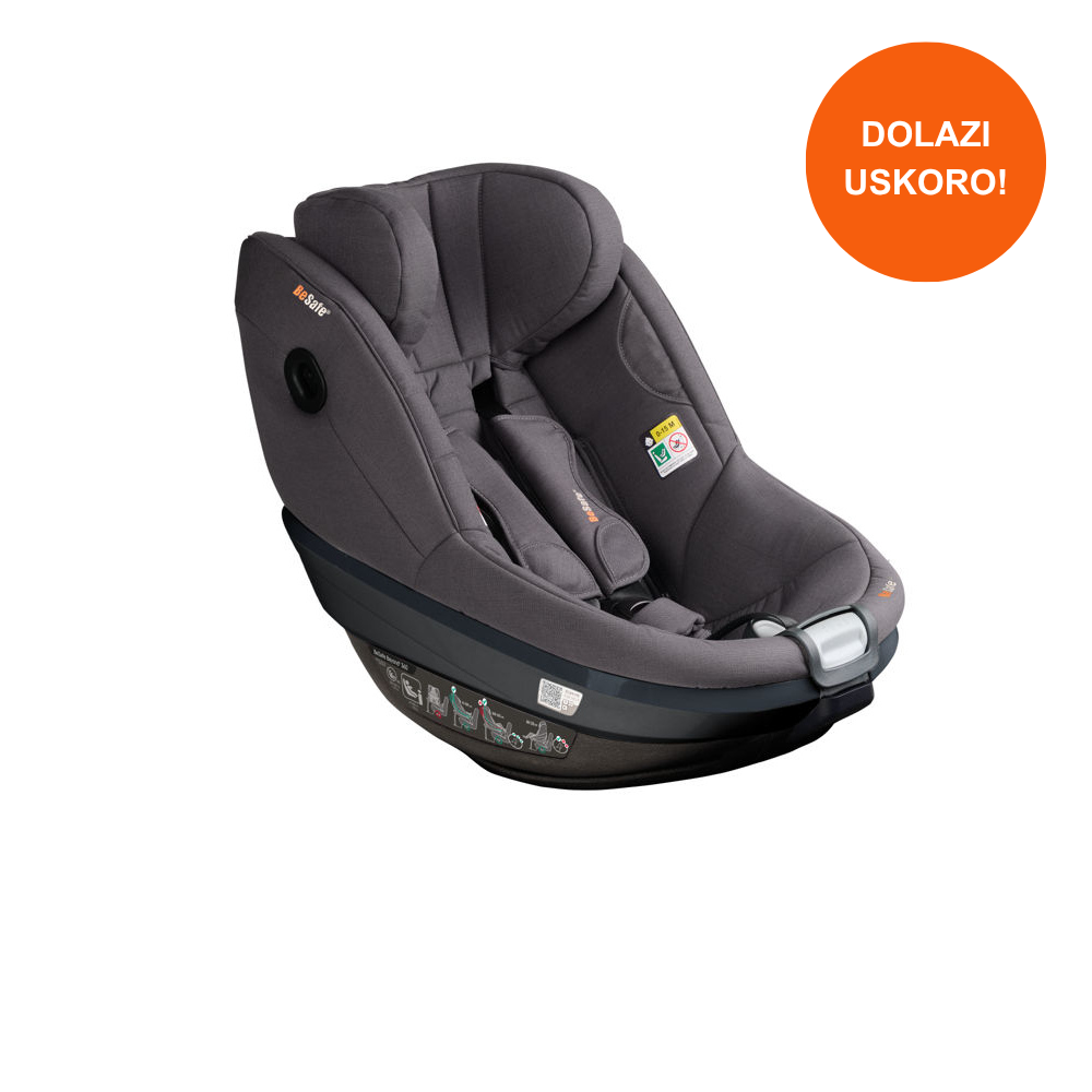 BeSafe autosjedalica Beyond2 360, Dark Grey Mélange Default Title