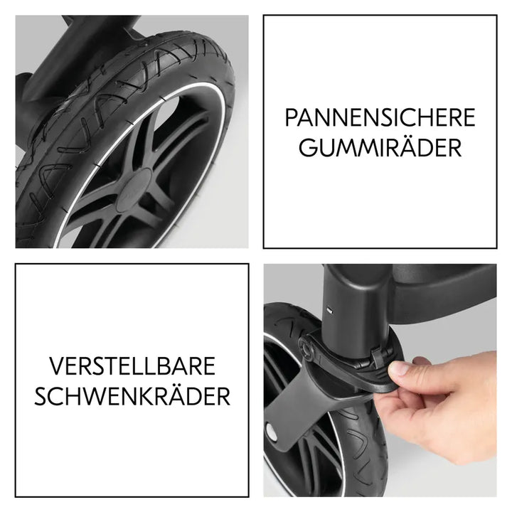 Hauck Atlantic Twin Melange Grey