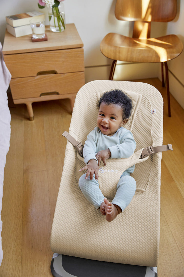 Ergobaby Evolve ležaljka 3u1 mrežasta - Cream