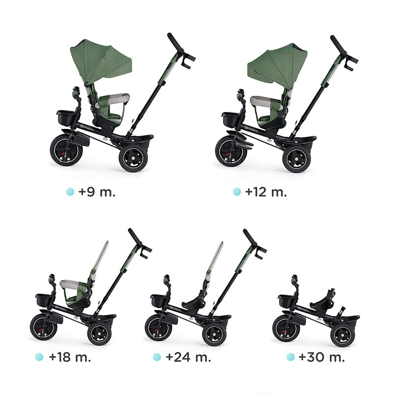 Kinderkraft Tricikl SPINSTEP, pastelno zeleni