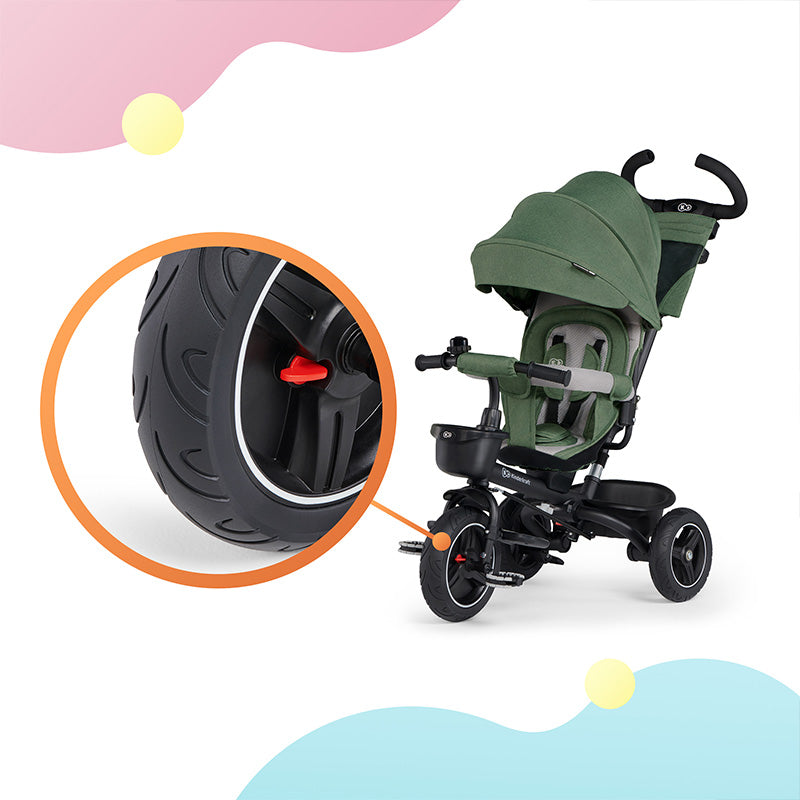 Kinderkraft Tricikl SPINSTEP, pastelno zeleni