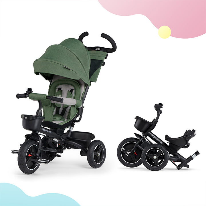 Kinderkraft Tricikl SPINSTEP, pastelno zeleni