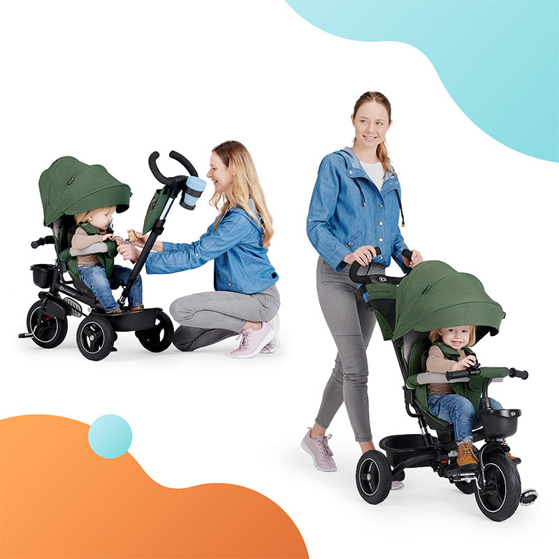 Kinderkraft Tricikl SPINSTEP, pastelno zeleni