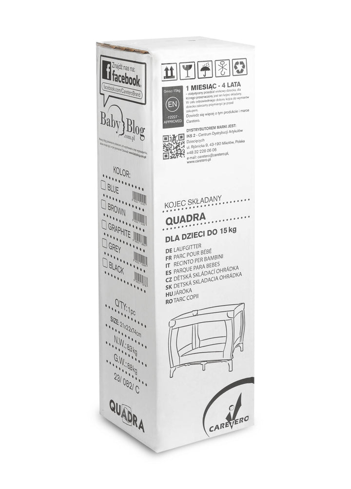 Prijenosna igraonica Quadra crna