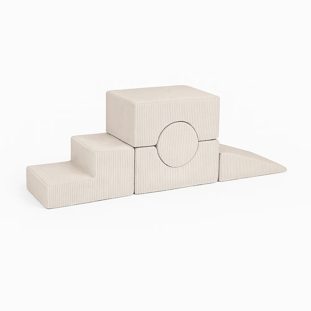 MeowBaby pjenasto igralište 5 elemenata - Aesthetic Ecru