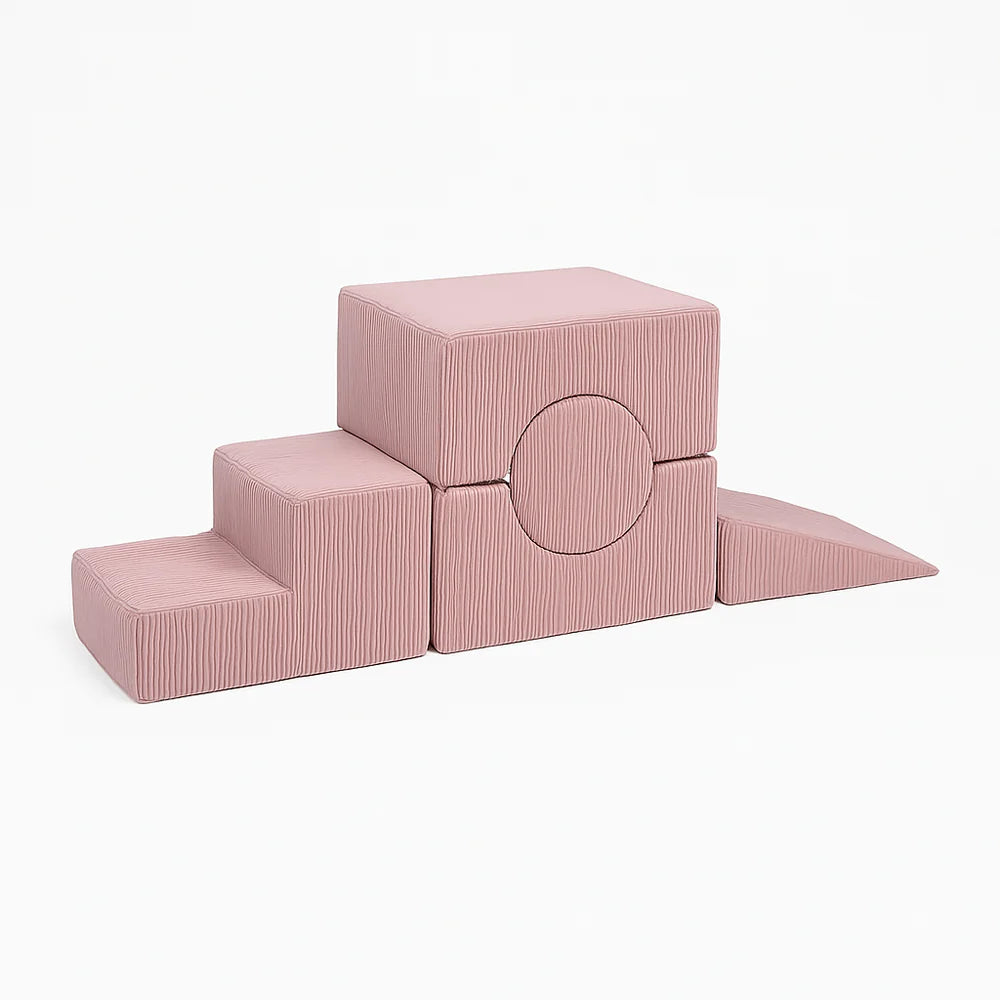 MeowBaby pjenasto igralište 5 elemeanta - Aesthetic Powder Pink