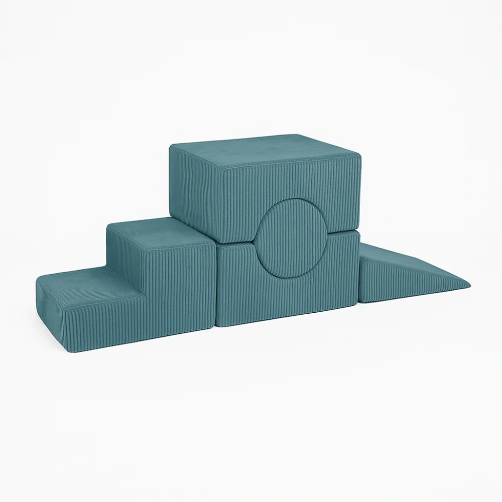 MeowBaby pjenasto igralište 5 elemenata - Aesthetic Turquise