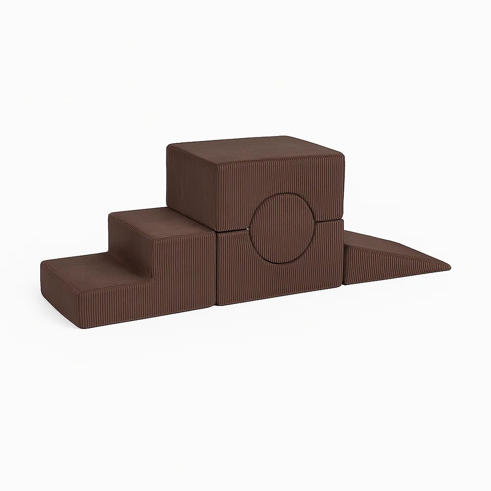 MeowBaby pjenasto igralište 5 elemenata - Aesthetic Brown