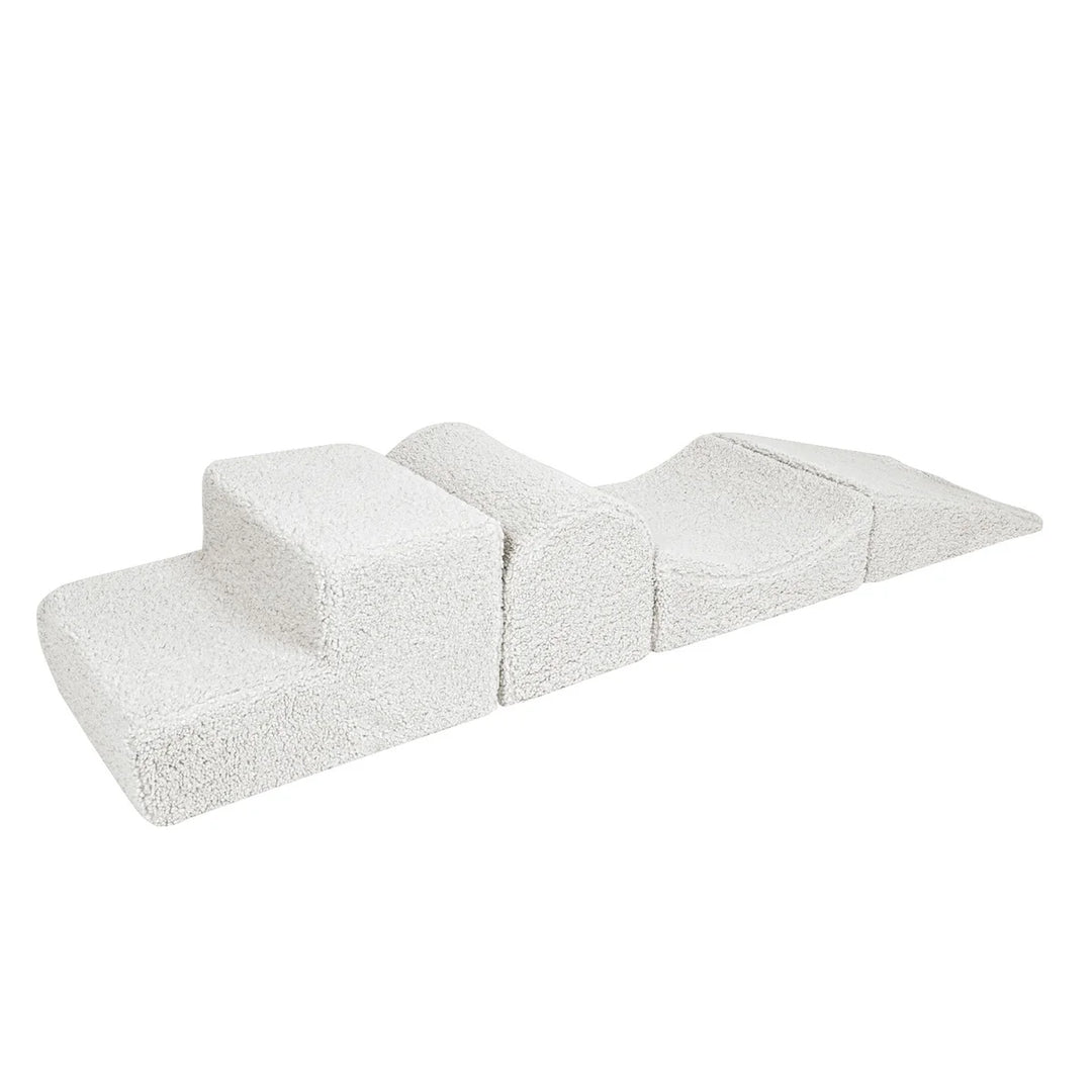 MeowBaby pjenasto igralište 4 elementa - Bearly Off White