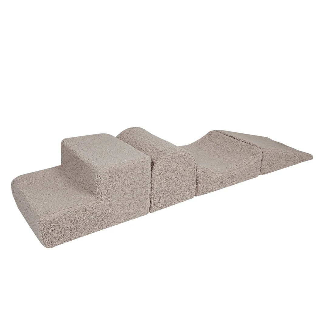 MeowBaby pjenasto igralište 4 elementa - Bearly Light Grey