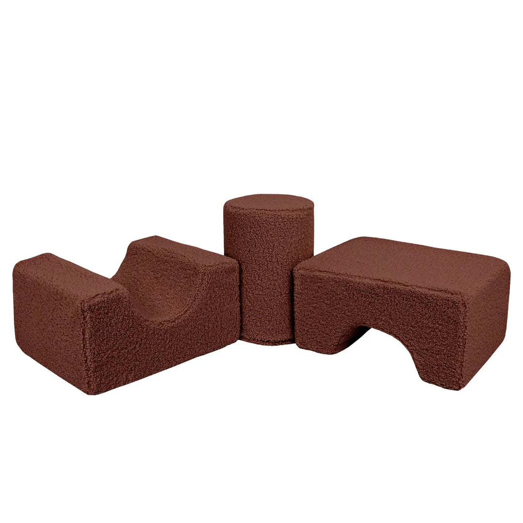 MeowBaby pjenasto igralište 3 elementa - Bearly Brown