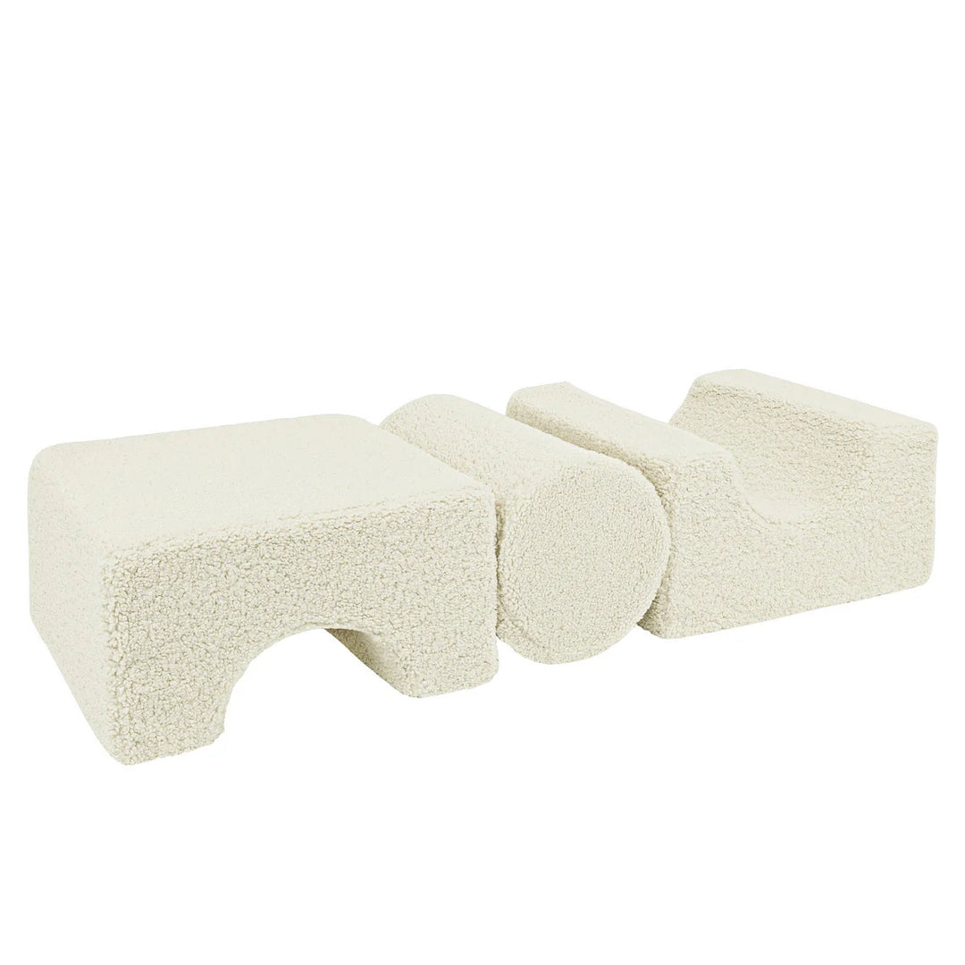 MeowBaby pjenasto igralište 3 elementa - Bearly Ecru