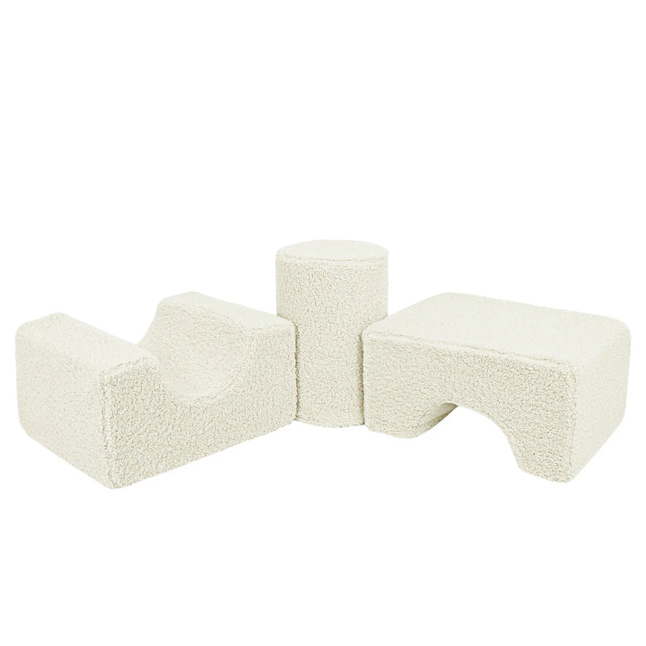 MeowBaby pjenasto igralište 3 elementa - Bearly Ecru